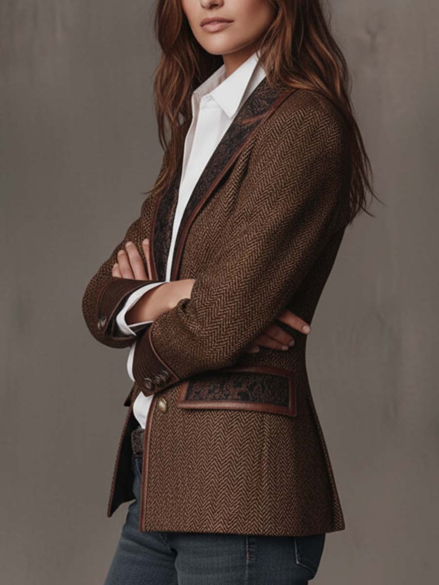 Blazer espiga Francesca