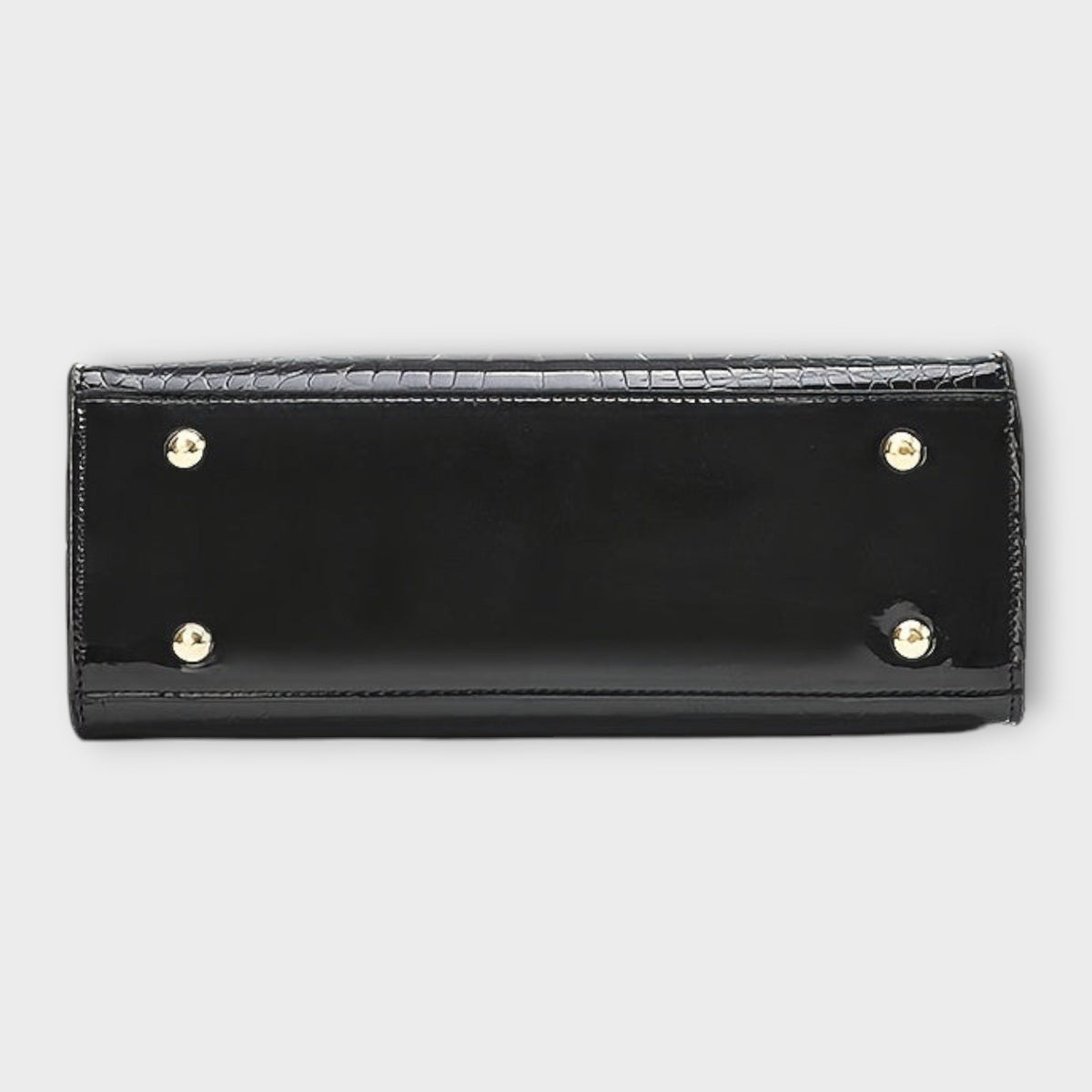 Bolso tote efecto cocodrilo - detalle correa