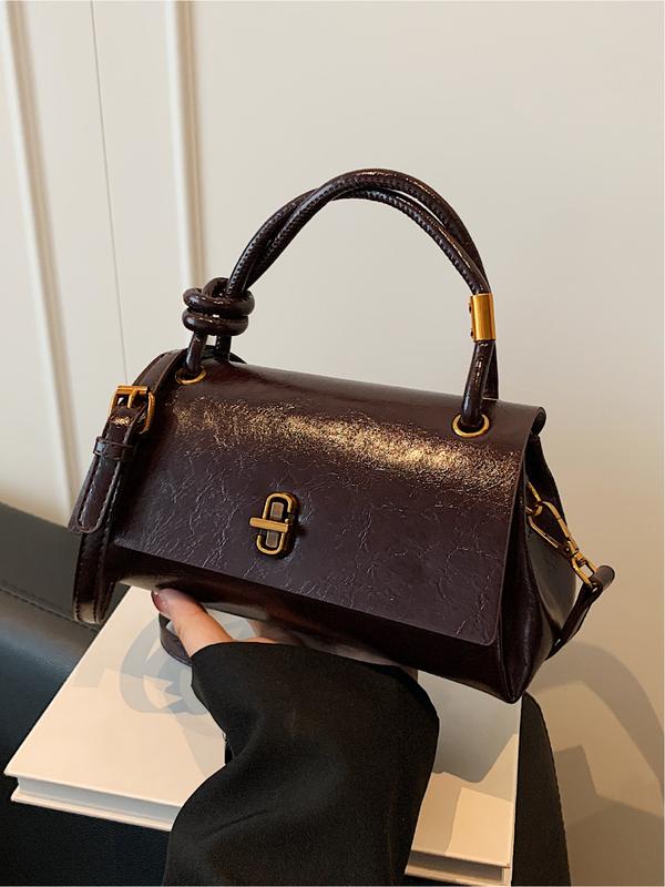 Bolso bandolera compacto marrón café