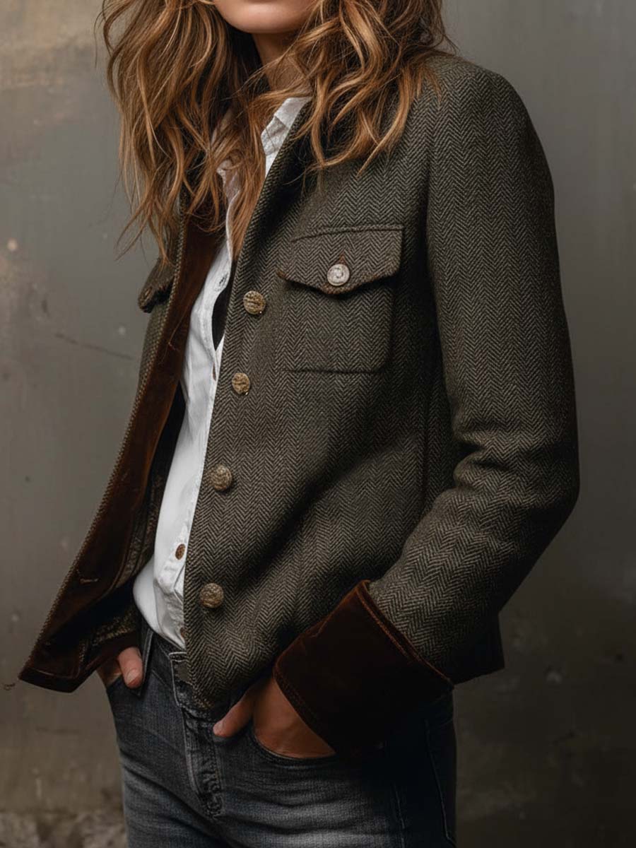 Blazer oliva Bella