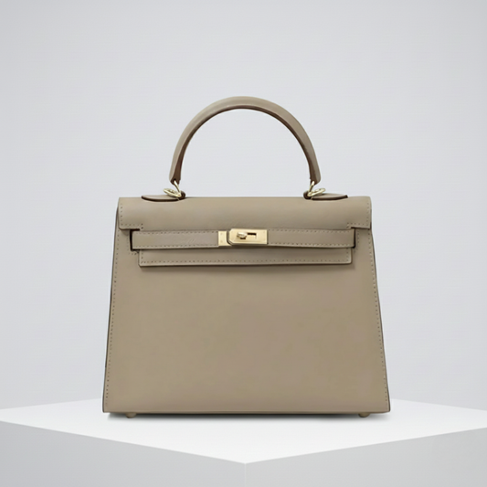 Bolso de mano beige