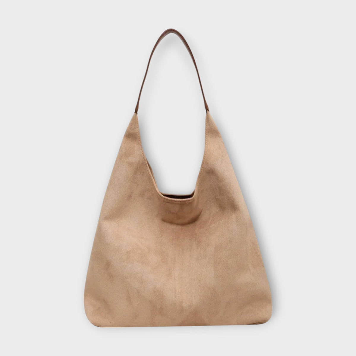 Bolso hobo minimalista crema