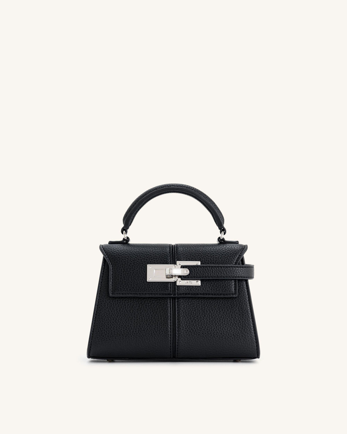 Bolso de mano estructurado negro
