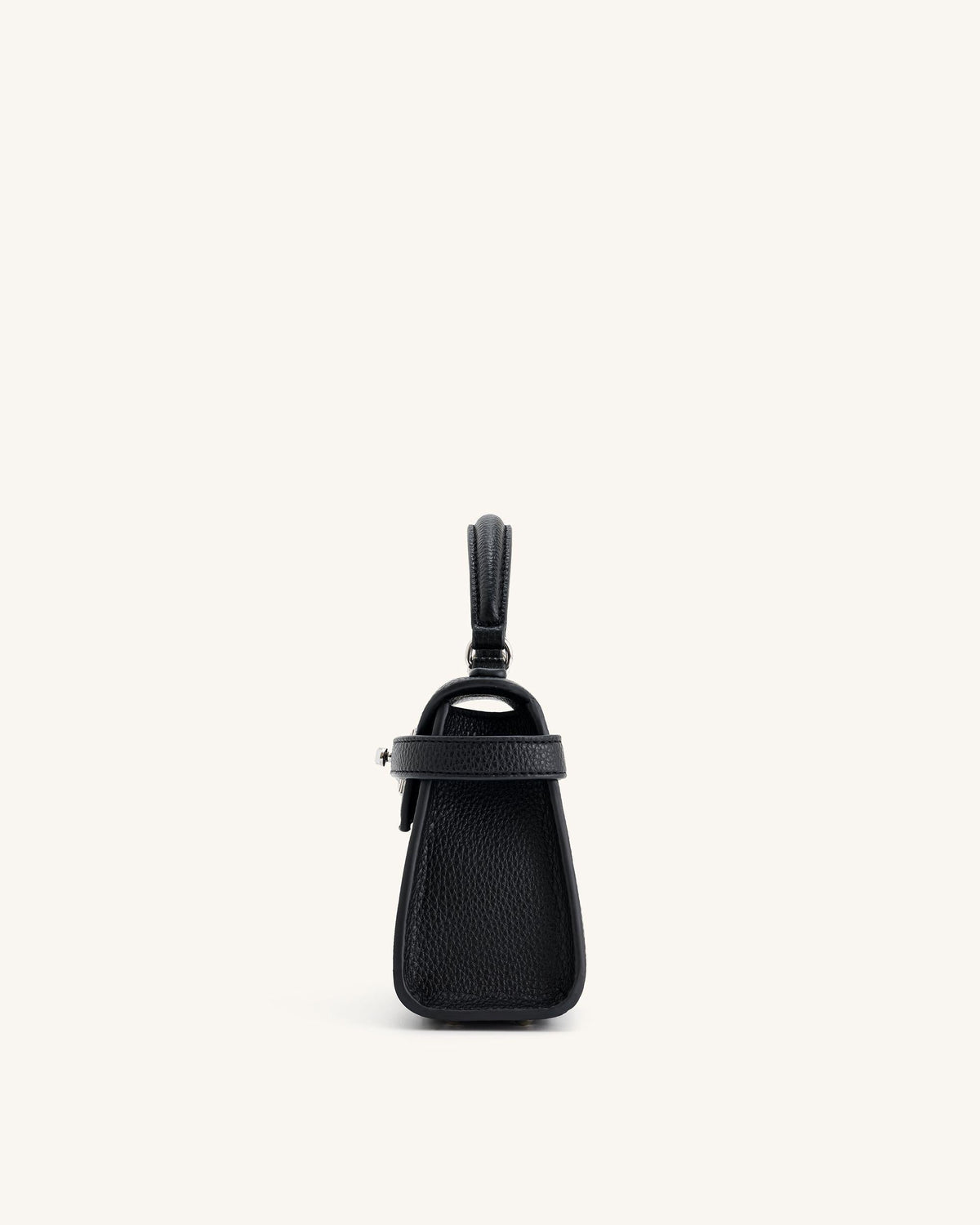 Bolso de mano estructurado negro