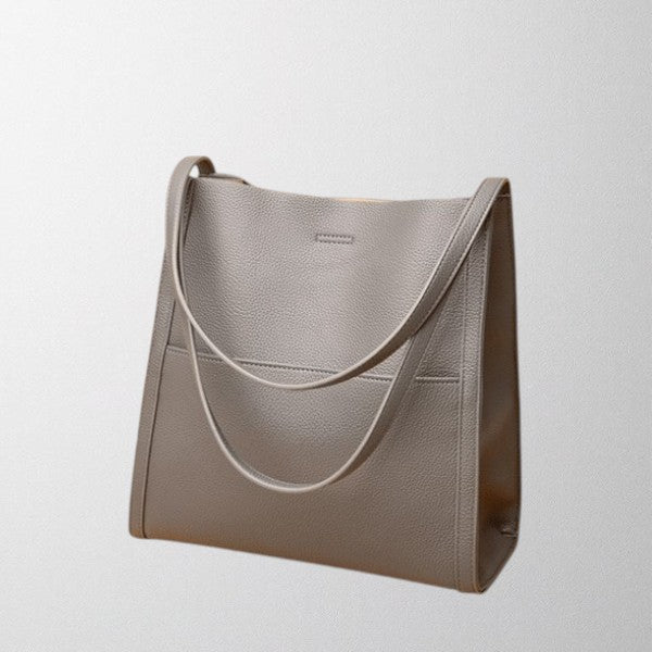 Bolso de hombro gris