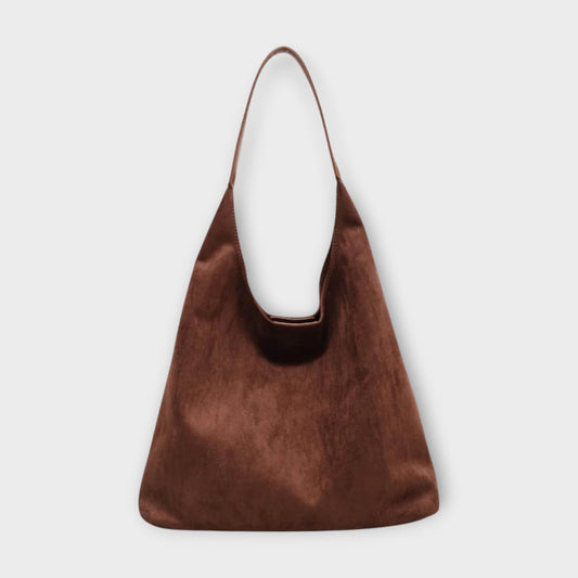 Bolso hobo minimalista marrón