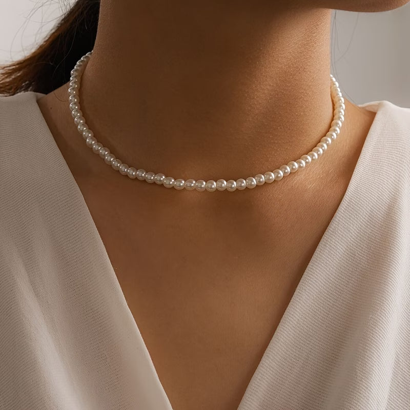 Collar de perlas con brillo