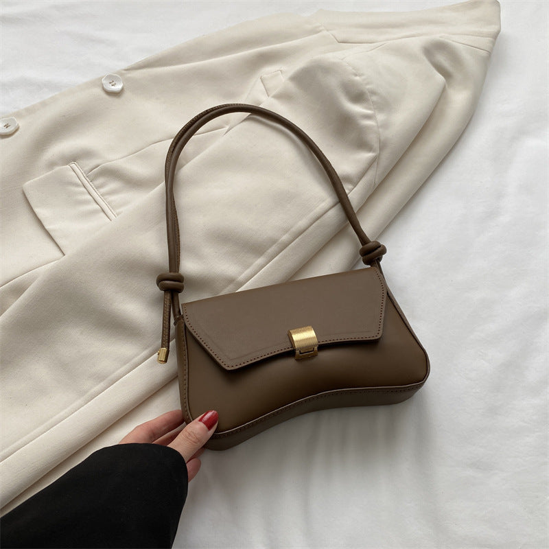 Bolso de hombro mini marrón