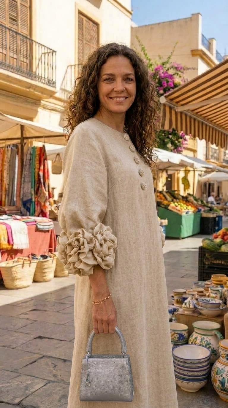 Vestido Magdalena Albaricoque