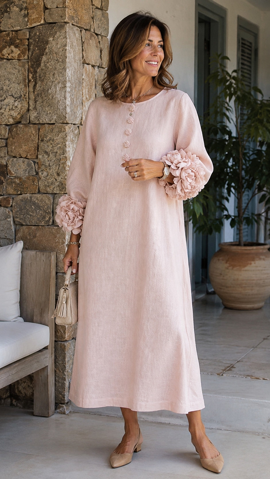 Vestido Magdalena Rosa