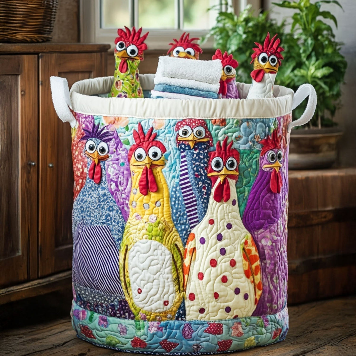 Cesta Gallinas Chic