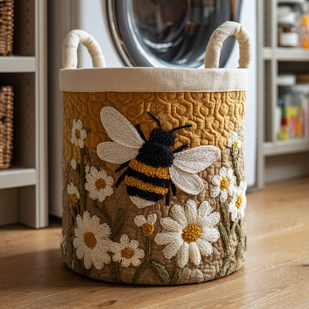 Cesta Margaritas y Abejas