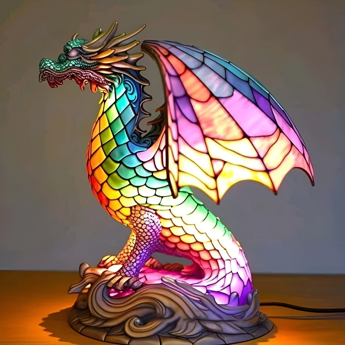 Lámpara Dragón Místico