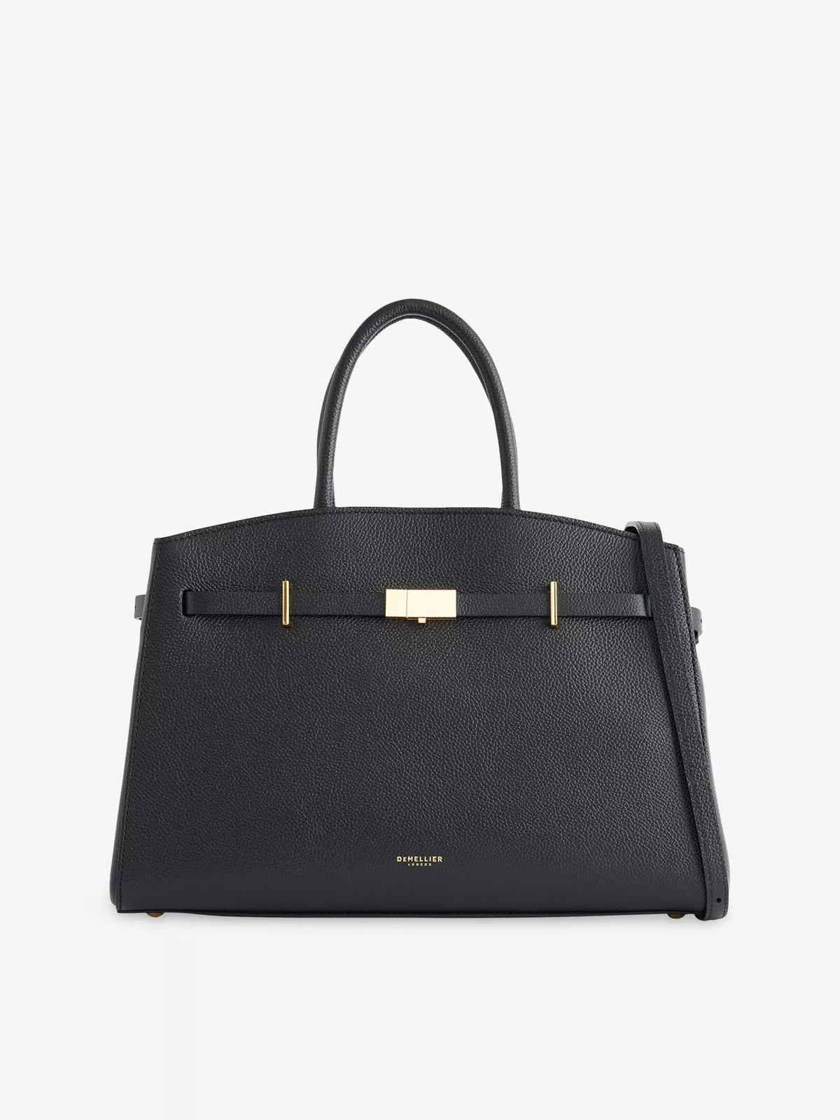 Bolso midi estructurado negro