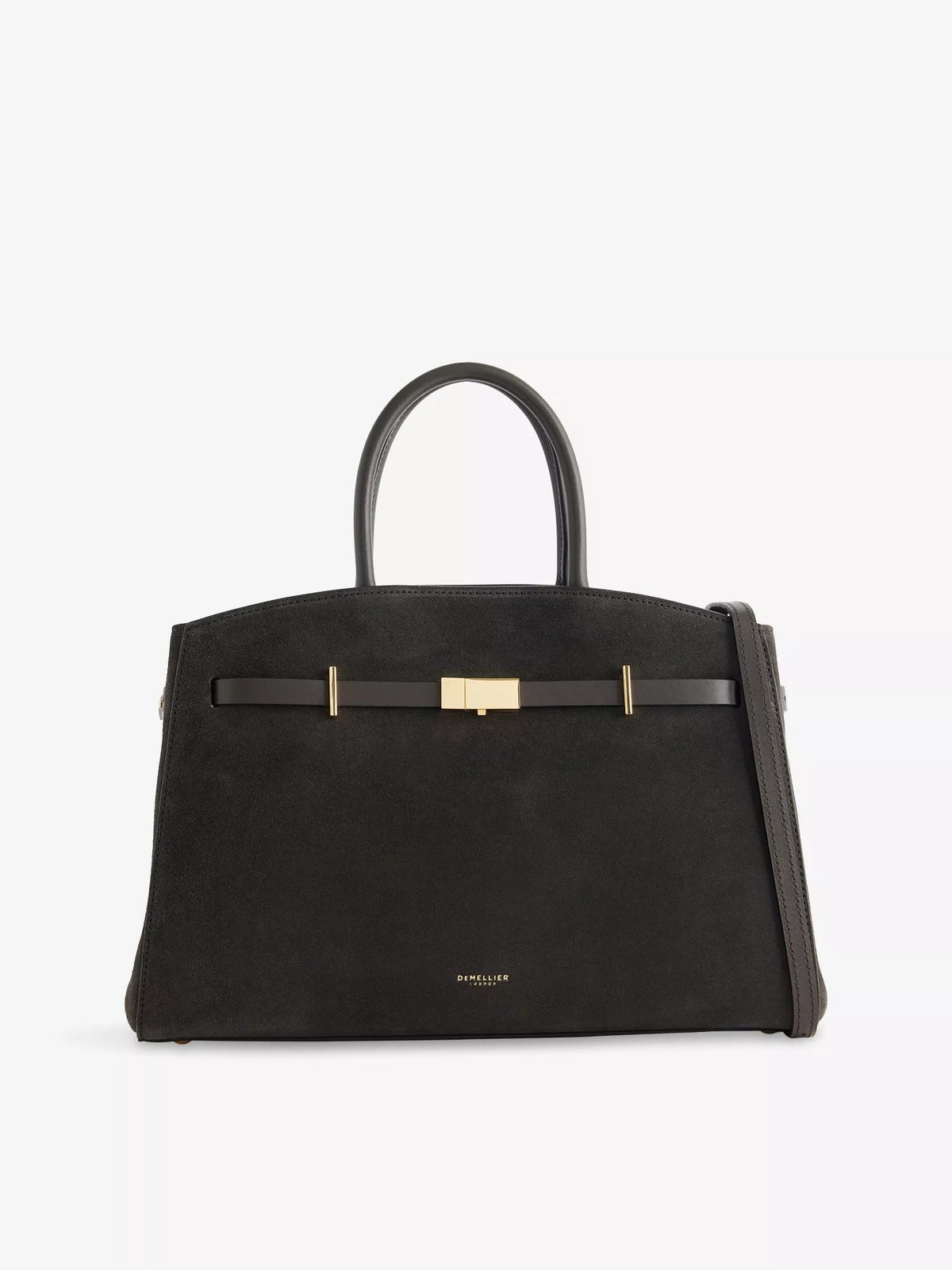 Bolso midi estructurado gris oscuro