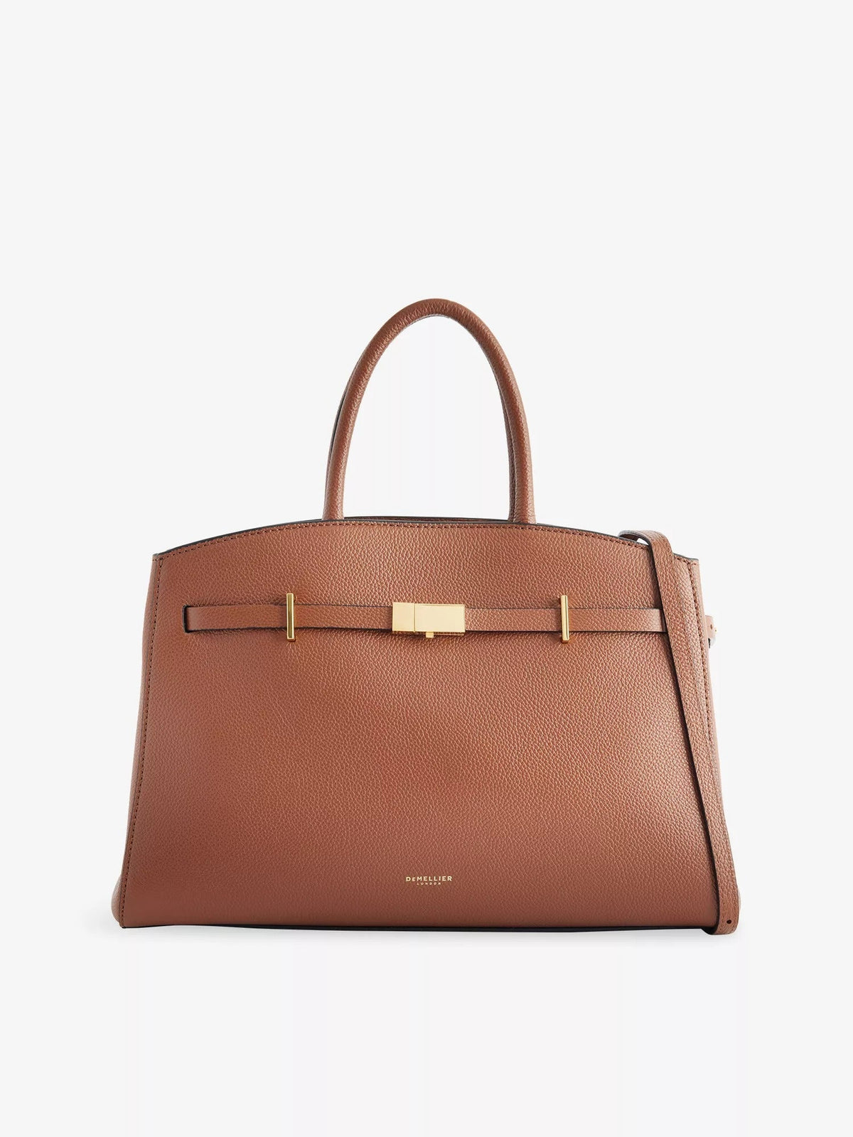 Bolso midi estructurado marrón