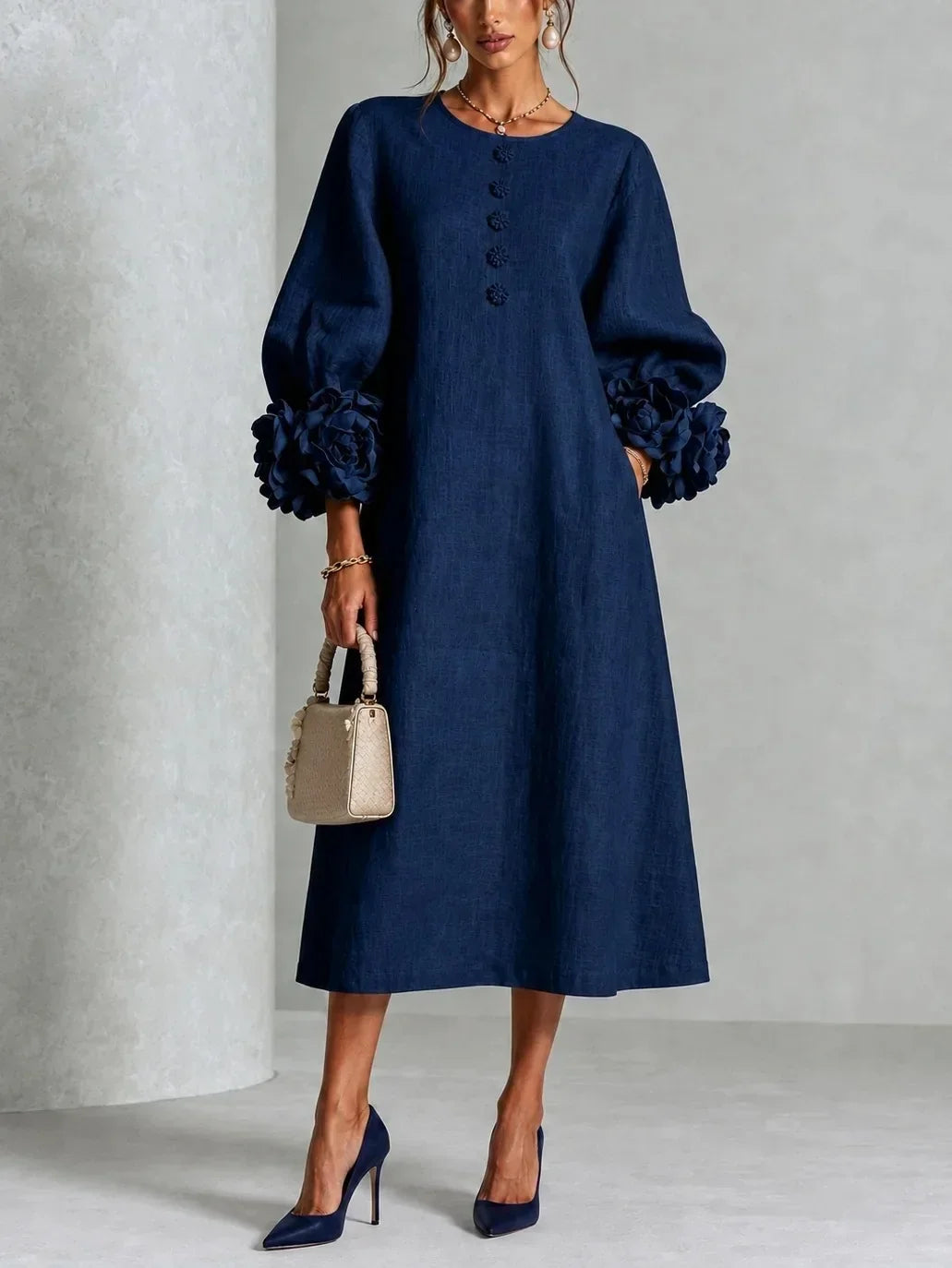 Vestido Rosalie azul marino