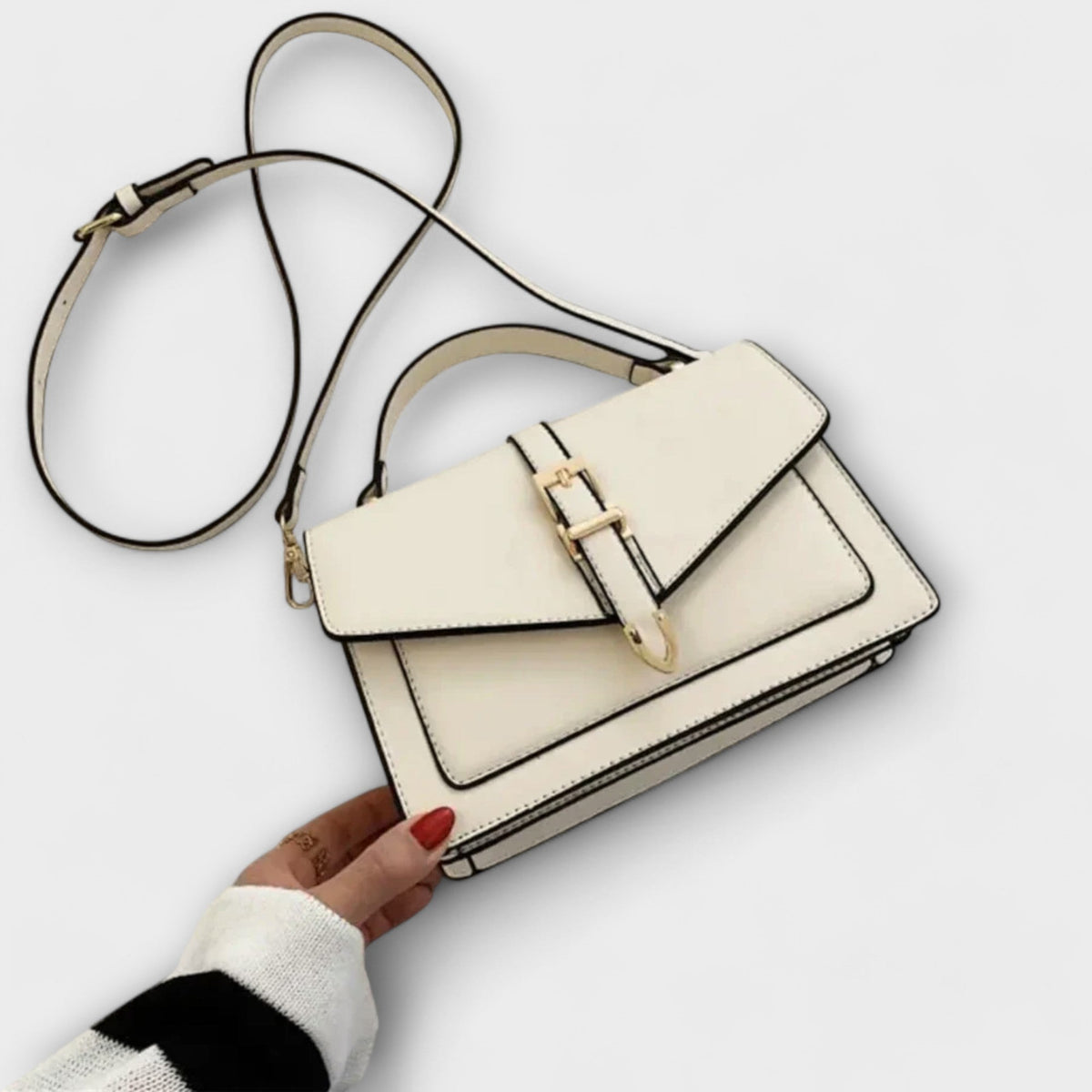 Bolso silla de montar blanco