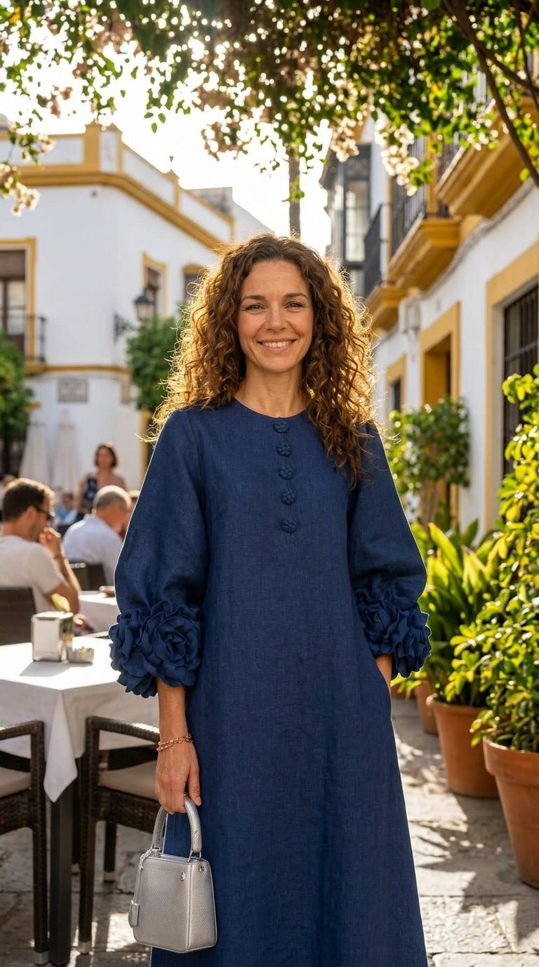 Vestido Magdalena Azul