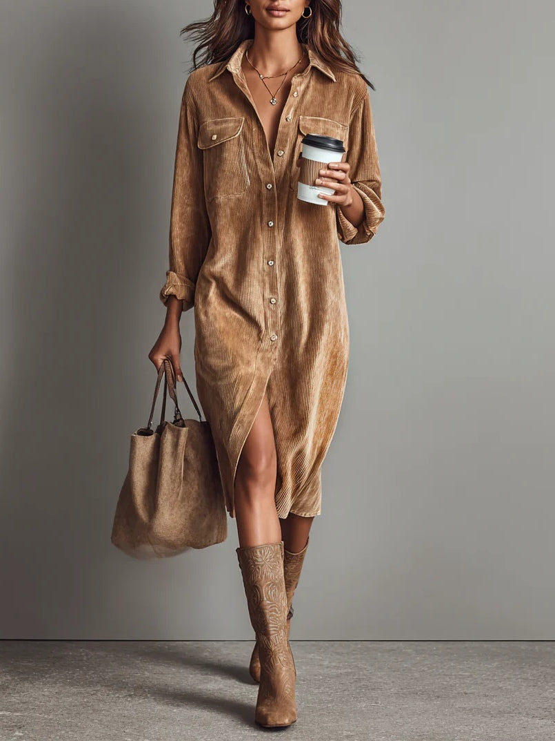 Vestido Beatrice marrón