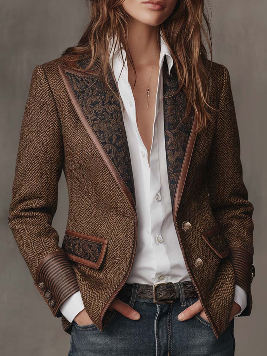 Blazer espiga Francesca
