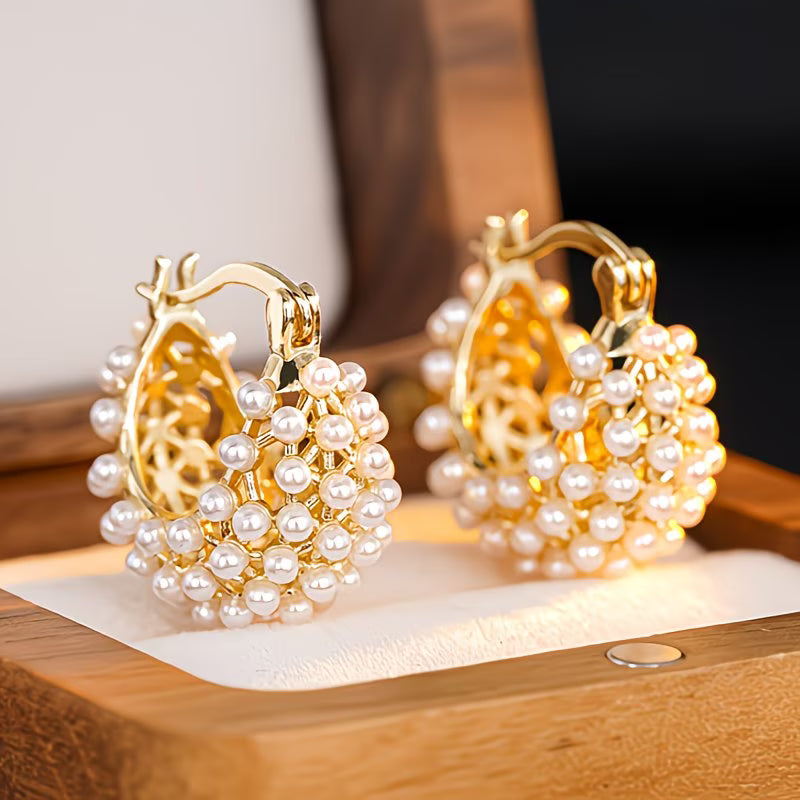 Pendientes de perla grandes