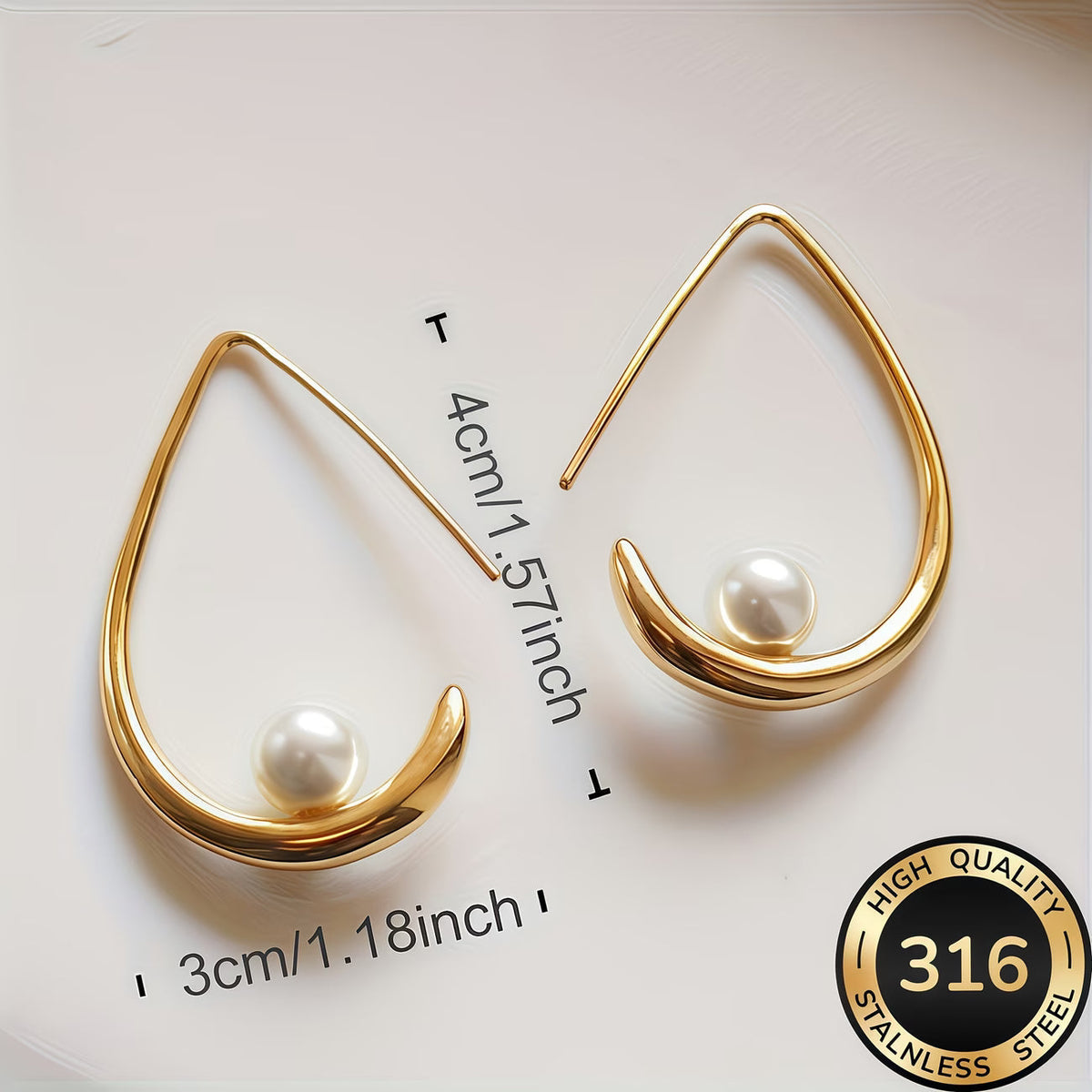 Pendientes de perla cultivada