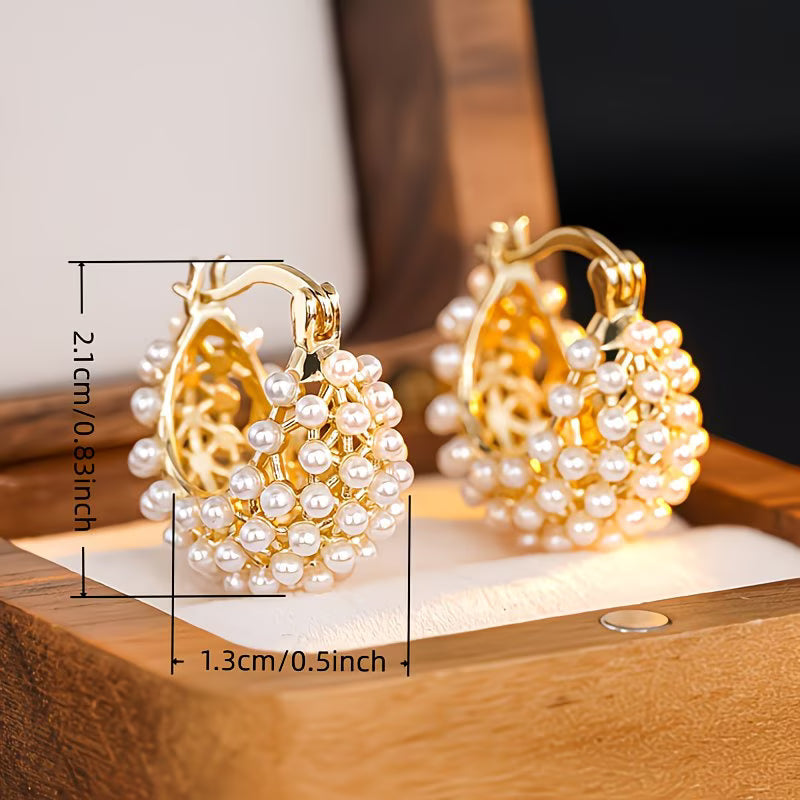 Pendientes de perla grandes
