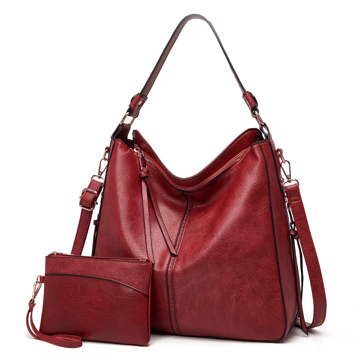 Bolso de mano vintage rojo