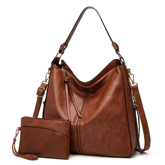 Bolso de mano vintage marrón