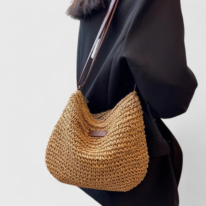 Bolso de hombro caqui