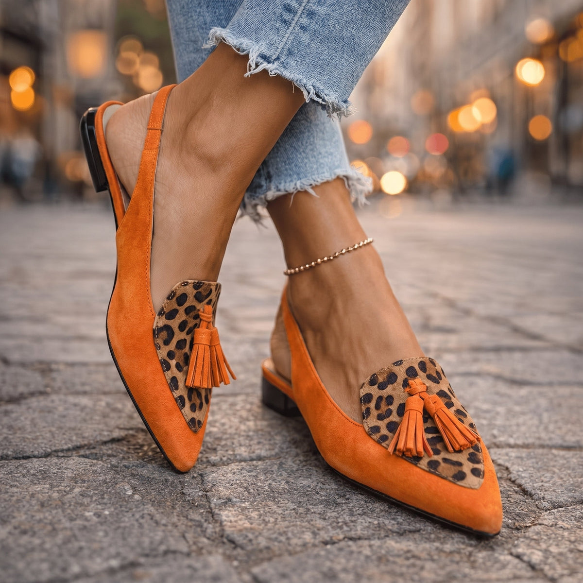 Naranja y leopardo