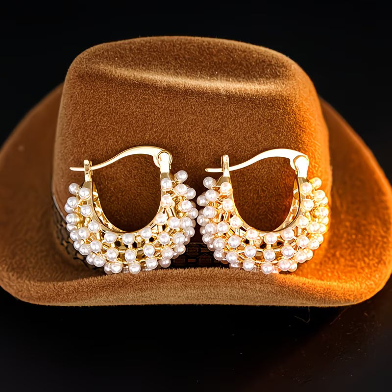 Pendientes de perla grandes
