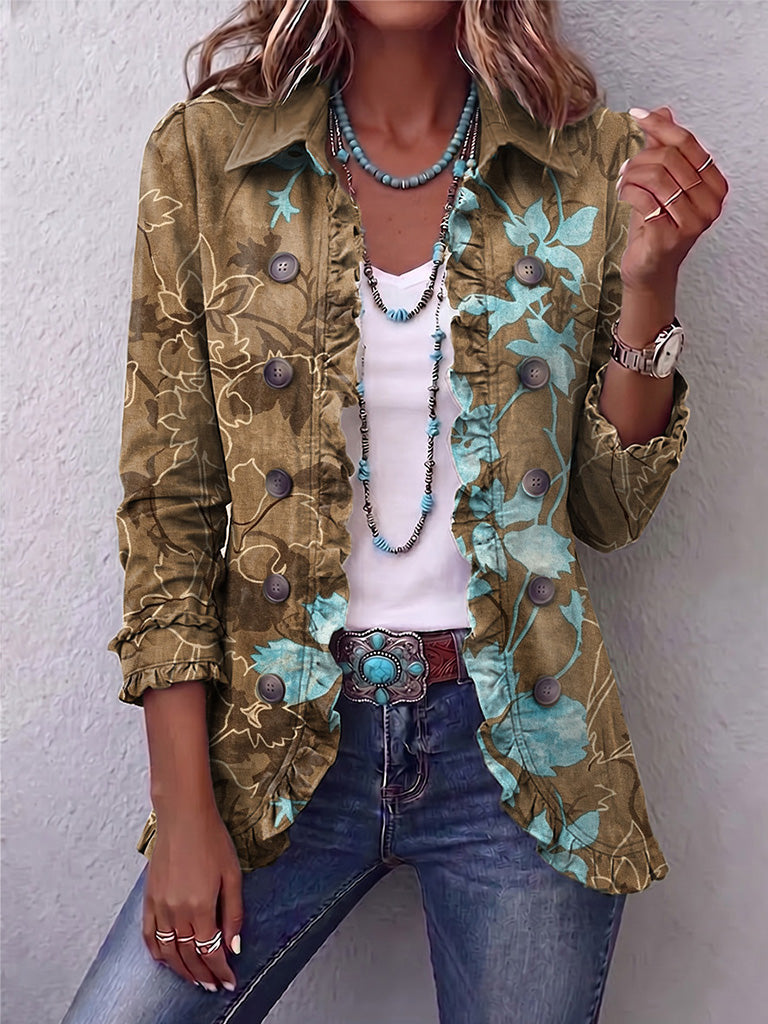 Chaqueta floral degradada Santé
