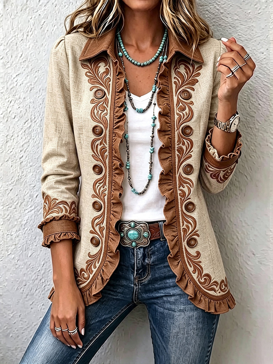 Chaqueta floral bordada Almudena