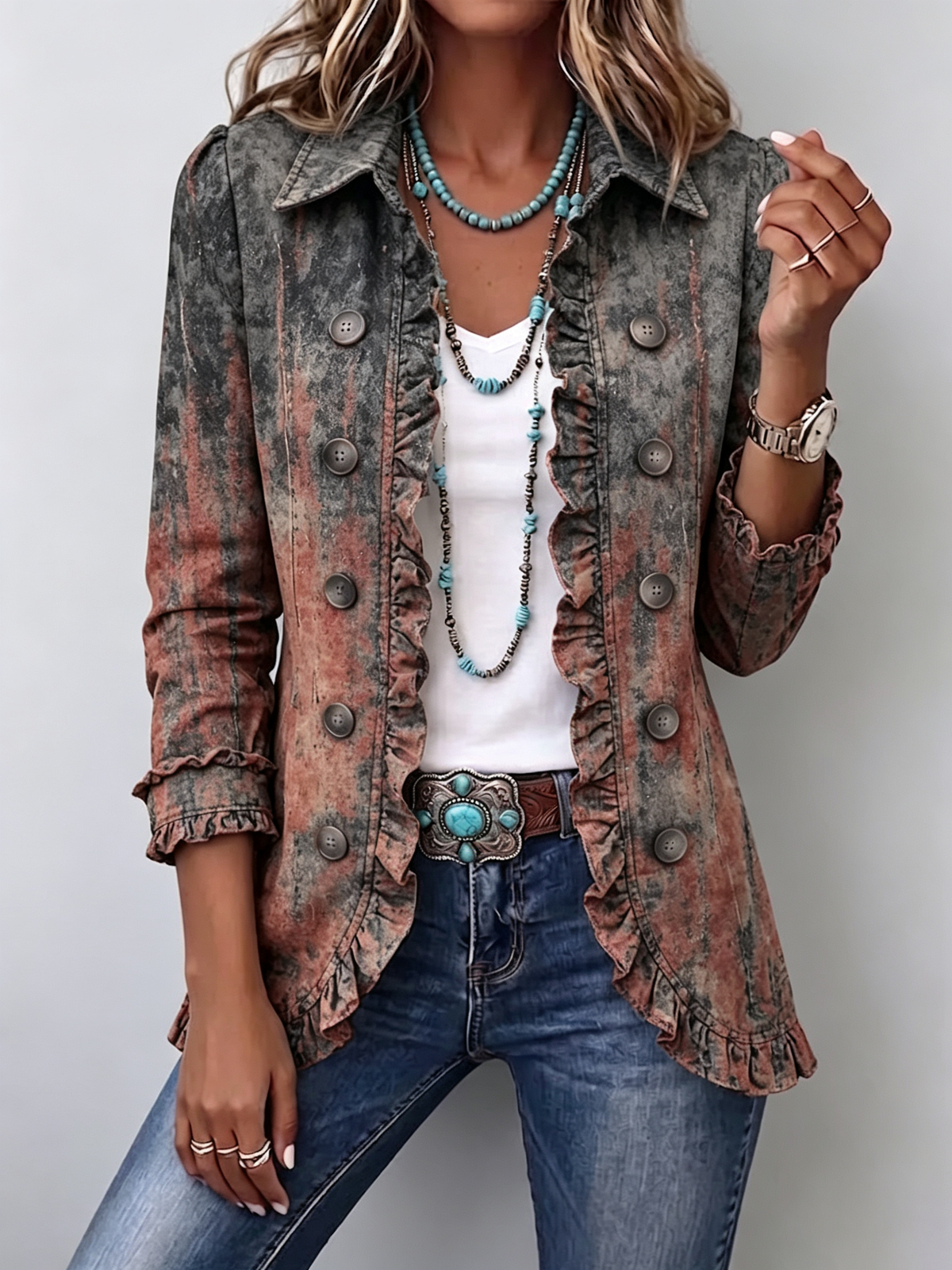 Chaqueta texturizada Benita