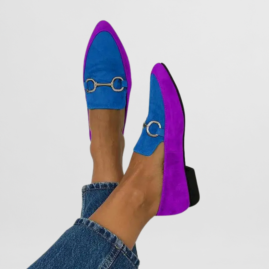 Azul y morado