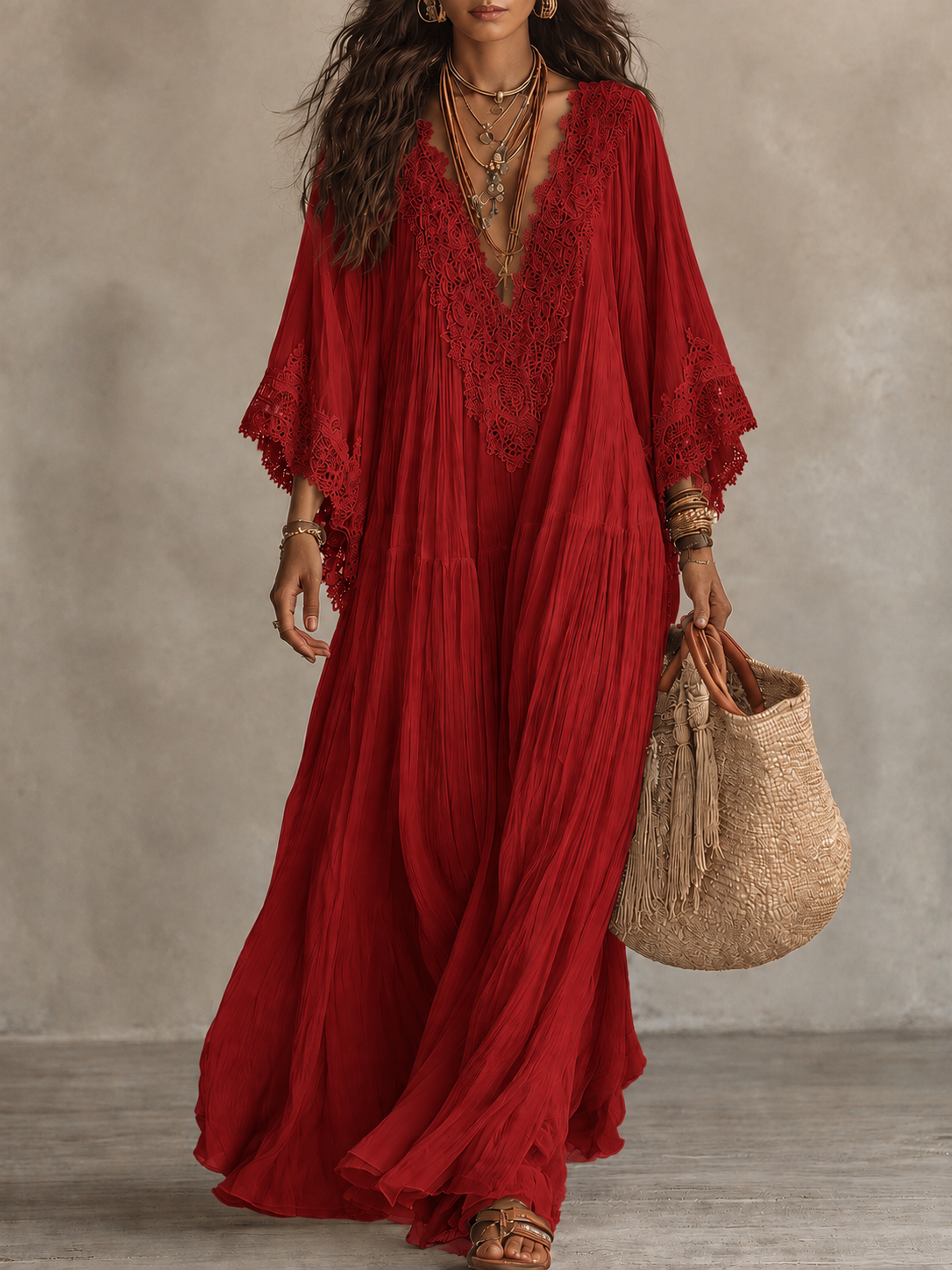 Vestido Mabel rojo